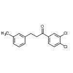 structure of CAS# 898768-10-0, 1-(3,4-Dichlorophenyl)-3-(3-methylphenyl)-1-propanone;3',4'-dichloro-3-(3-methylphenyl)propiophenone