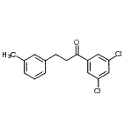structure of CAS# 898768-13-3, 1-(3,5-Dichlorophenyl)-3-(3-methylphenyl)-1-propanone;3',5'-dichloro-3-(3-methylphenyl)propiophenone