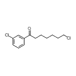 structure of CAS# 898768-15-5, 7-Chloro-1-(3-chlorophenyl)-1-heptanone;7-chloro-1-(3-chlorophenyl)-1-oxoheptane