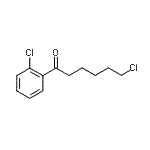 结构式 CAS# 898768-17-7, 6-氯-1-(2-氯苯基)-1-己酮