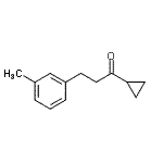结构式 CAS# 898768-30-4, 1-环丙基-3-(3-甲基苯基)-1-丙酮