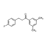 结构式 CAS# 898768-40-6, 1-(3,5-二甲基苯基)-3-(4-氟苯基)-1-丙酮