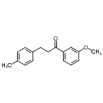 结构式 CAS# 898768-51-9, 1-(3-甲氧基苯基)-3-(4-甲基苯基)-1-丙酮
