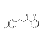 结构式 CAS# 898768-52-0, 1-(2-氯苯基)-3-(4-氟苯基)-1-丙酮