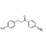 结构式 CAS# 898768-57-5, 4-[3-(4-甲基苯基)丙酰]苯甲腈