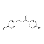 结构式 CAS# 898768-71-3, 1-(4-溴苯基)-3-(4-甲基苯基)-1-丙酮