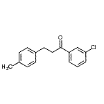 结构式 CAS# 898768-73-5, 1-(3-氯苯基)-3-(4-甲基苯基)-1-丙酮