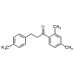 结构式 CAS# 898768-79-1, 1-(2,4-二甲基苯基)-3-(4-甲基苯基)-1-丙酮
