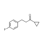 structure of CAS# 898768-86-0, 1-Cyclopropyl-3-(4-fluorophenyl)-1-propanone;cyclopropyl 2-(4-fluorophenyl)ethyl ketone