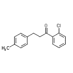 结构式 CAS# 898768-95-1, 1-(2-氯苯基)-3-(4-甲基苯基)-1-丙酮