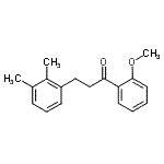 structure of CAS# 898769-02-3, 3-(2,3-Dimethylphenyl)-1-(2-methoxyphenyl)-1-propanone;3-(2,3-dimethylphenyl)-2'-methoxypropiophenone