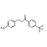 结构式 CAS# 898769-04-5, 3-(4-甲基苯基)-1-[4-(三氟甲基)苯基]-1-丙酮