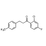 structure of CAS# 898769-10-3, 1-(2-Chloro-4-fluorophenyl)-3-(4-methylphenyl)-1-propanone;2'-chloro-4'-fluoro-3-(4-methylphenyl)propiophenone