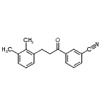 structure of CAS# 898769-14-7, 3-[3-(2,3-Dimethylphenyl)propanoyl]benzonitrile;3'-cyano-3-(2,3-dimethylphenyl)propiophenone