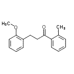 结构式 CAS# 898769-59-0, 3-(2-甲氧基苯基)-1-(2-甲基苯基)-1-丙酮
