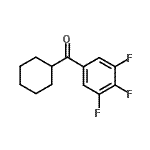 structure of CAS# 898769-60-3, Cyclohexyl(3,4,5-trifluorophenyl)methanone;cyclohexyl 3,4,5-trifluorophenyl ketone