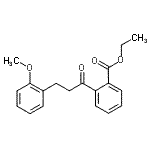 CAS 登录号：898769-75-0， 乙基2-[3-(2-甲氧基苯基)丙酰]苯甲酸酯