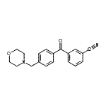 structure of CAS# 898769-76-1, 3-[4-(4-Morpholinylmethyl)benzoyl]benzonitrile;3-cyano-4'-morpholinomethyl benzophenone