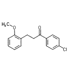 structure of CAS# 898769-91-0, 1-(4-Chlorophenyl)-3-(2-methoxyphenyl)-1-propanone;4'-chloro-3-(2-methoxyphenyl)propiophenone