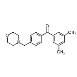 structure of CAS# 898770-17-7, (3,5-Dimethylphenyl)[4-(4-morpholinylmethyl)phenyl]methanone;3,5-dimethyl-4'-morpholinomethyl benzophenone