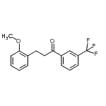 structure of CAS# 898770-30-4, 3-(2-Methoxyphenyl)-1-[3-(trifluoromethyl)phenyl]-1-propanone;3-(2-methoxyphenyl)-3'-trifluoromethylpropiophenone