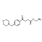 structure of CAS# 898770-81-5, Ethyl 4-[4-(4-morpholinylmethyl)phenyl]-4-oxobutanoate;Ethyl 4-[4-(morpholinomethyl)phenyl]-4-oxobutyrate