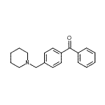 结构式 CAS# 898770-91-7, 苯基[4-(1-哌啶基甲基)苯基]甲酮