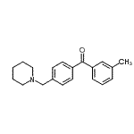 structure of CAS# 898770-95-1, (3-Methylphenyl)[4-(1-piperidinylmethyl)phenyl]methanone;3-methyl-4'-piperidinomethyl benzophenone