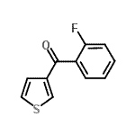 structure of CAS# 898771-27-2, (2-Fluorophenyl)(3-thienyl)methanone;3-(2-Fluorobenzoyl)thiophene