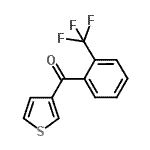 结构式 CAS# 898771-30-7, 3-噻吩基[2-(三氟甲基)苯基]甲酮