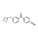 结构式 CAS# 898771-42-1, 4-[3-(1-氮杂环丁基甲基)苯甲酰基]苯甲腈