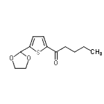 结构式 CAS# 898771-86-3, 1-[5-(1,3-二氧戊环-2-基)-2-噻吩基]-1-戊酮