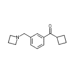 structure of CAS# 898772-36-6, [3-(1-Azetidinylmethyl)phenyl](cyclobutyl)methanone;3-(azetidinomethyl)phenyl cyclobutyl ketone
