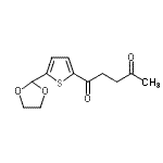 structure of CAS# 898772-64-0, 1-[5-(1,3-Dioxolan-2-yl)-2-thienyl]-1,4-pentanedione;5-(1,3-dioxolan-2-yl)-2-thienyl 3-oxobutyl ketone