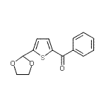 structure of CAS# 898773-05-2, [5-(1,3-Dioxolan-2-yl)-2-thienyl](phenyl)methanone;2-Benzoyl-5-(1,3-Dioxolan-2-yl)thiophene