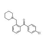 结构式 CAS# 898773-12-1, (4-氯苯基)[2-(1-哌啶基甲基)苯基]甲酮