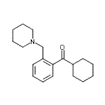 structure of CAS# 898773-89-2, Cyclohexyl[2-(1-piperidinylmethyl)phenyl]methanone;cyclohexyl 2-(piperidinomethyl)phenyl ketone