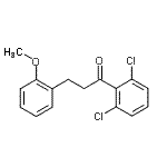 structure of CAS# 898774-22-6, 1-(2,6-Dichlorophenyl)-3-(2-methoxyphenyl)-1-propanone;2',6'-dichloro-3-(2-methoxyphenyl)propiophenone