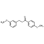 structure of CAS# 898774-62-4, 3-(3-Methoxyphenyl)-1-[4-(methylsulfanyl)phenyl]-1-propanone;3-(3-methoxyphenyl)-4'-thiomethylpropiophenone