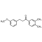 结构式 CAS# 898774-82-8, 1-(3,4-二甲基苯基)-3-(3-甲氧基苯基)-1-丙酮
