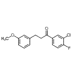 结构式 CAS# 898774-90-8, 1-(3-氯-4-氟苯基)-3-(3-甲氧基苯基)-1-丙酮