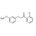 结构式 CAS# 898774-92-0, 1-(2-氯苯基)-3-(3-甲氧基苯基)-1-丙酮