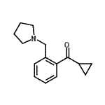 结构式 CAS# 898775-15-0, 环丙基[2-(1-吡咯烷基甲基)苯基]甲酮