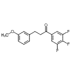结构式 CAS# 898775-37-6, 3-(3-甲氧基苯基)-1-(3,4,5-三氟苯基)-1-丙酮
