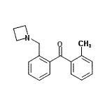 structure of CAS# 898775-45-6, [2-(1-Azetidinylmethyl)phenyl](2-methylphenyl)methanone;2-azetidinomethyl-2'-methylbenzophenone