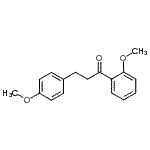 结构式 CAS# 898775-52-5, 1-(2-甲氧基苯基)-3-(4-甲氧基苯基)-1-丙酮