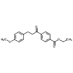 structure of CAS# 898775-66-1, Ethyl 4-[3-(4-methoxyphenyl)propanoyl]benzoate;4'-carboethoxy-3-(4-methoxyphenyl)propiophenone