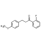 structure of CAS# 898776-00-6, 1-(2-Fluorophenyl)-3-(4-methoxyphenyl)-1-propanone;2'-fluoro-3-(4-methoxyphenyl)propiophenone
