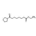 structure of CAS# 898776-09-5, Ethyl 8-cyclopentyl-8-oxooctanoate;Ethyl 8-cyclopentyl-8-oxooctanoate