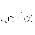 structure of CAS# 898776-31-3, 1-(3,4-Dichlorophenyl)-3-(4-methoxyphenyl)-1-propanone;3',4'-dichloro-3-(4-methoxyphenyl)propiophenone